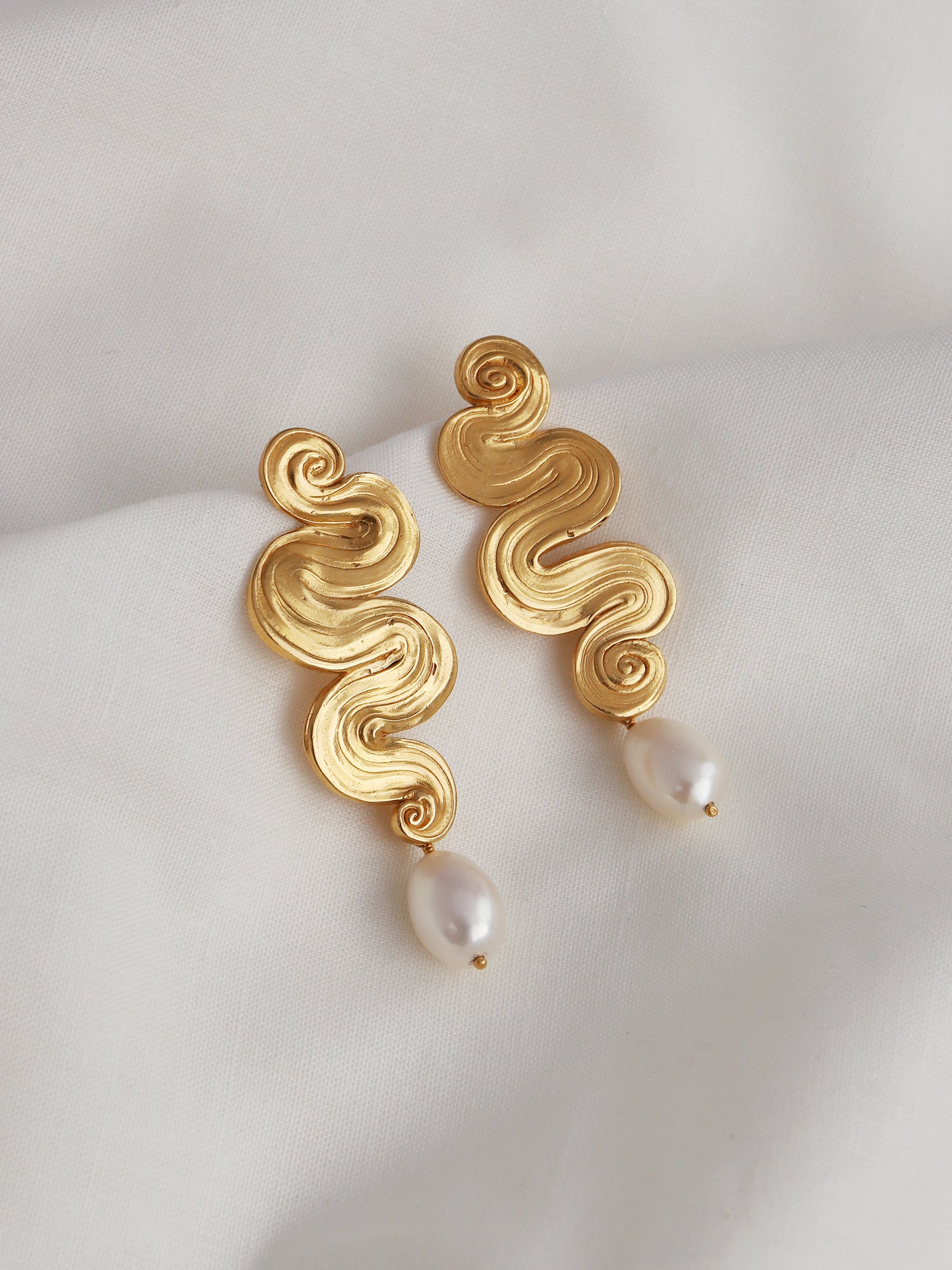Cabaret Earrings - Gold Plated Vermeil