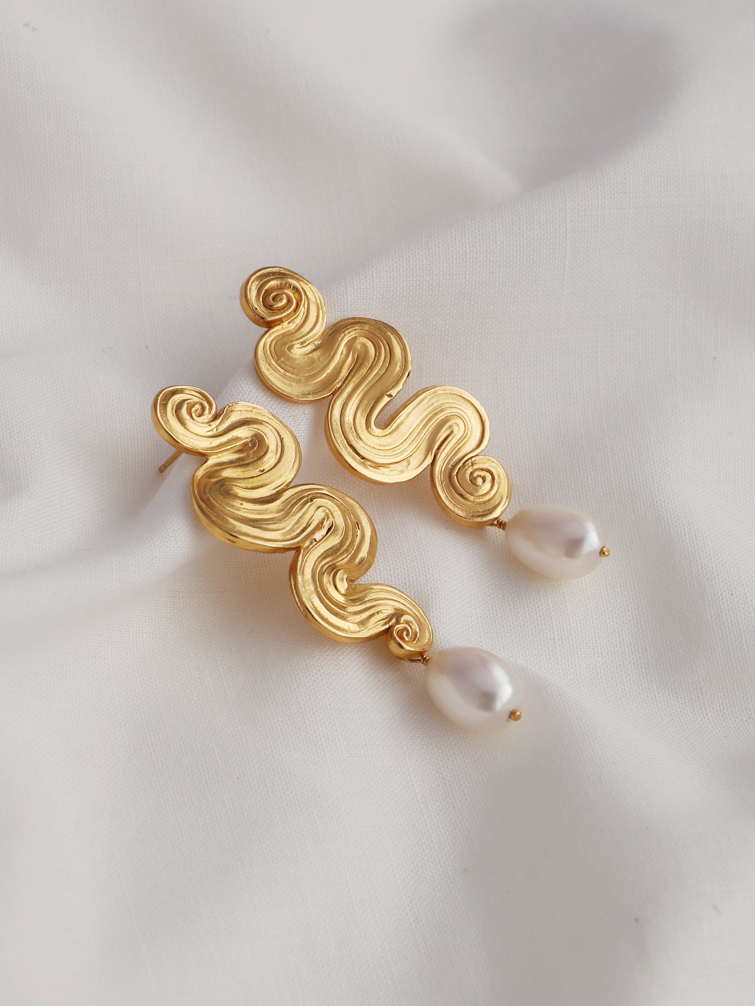 Cabaret Earrings - Gold Plated Vermeil