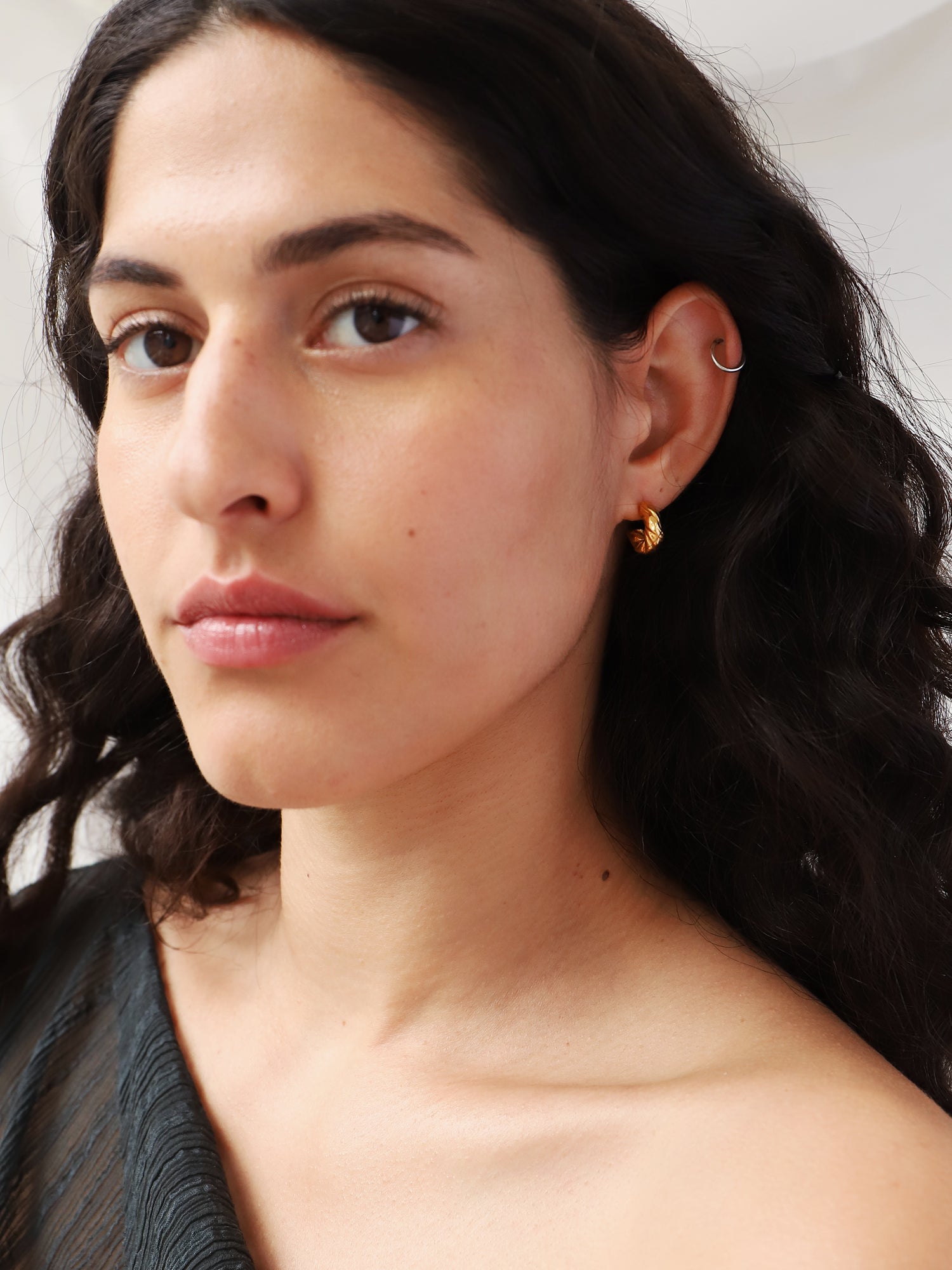 In a Twist Hoops - Gold Plated Vermeil