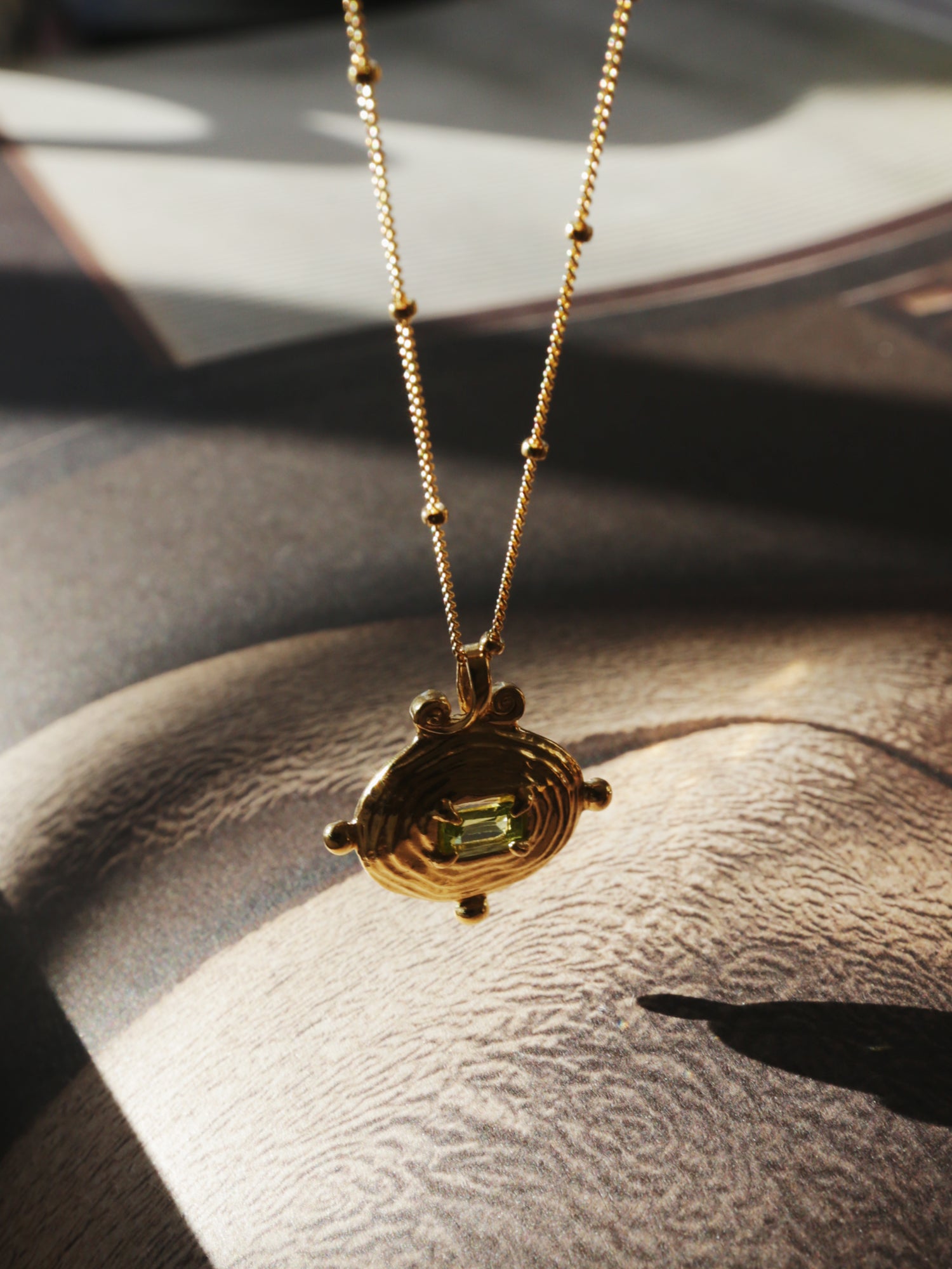 Lagoon Necklace with Peridot