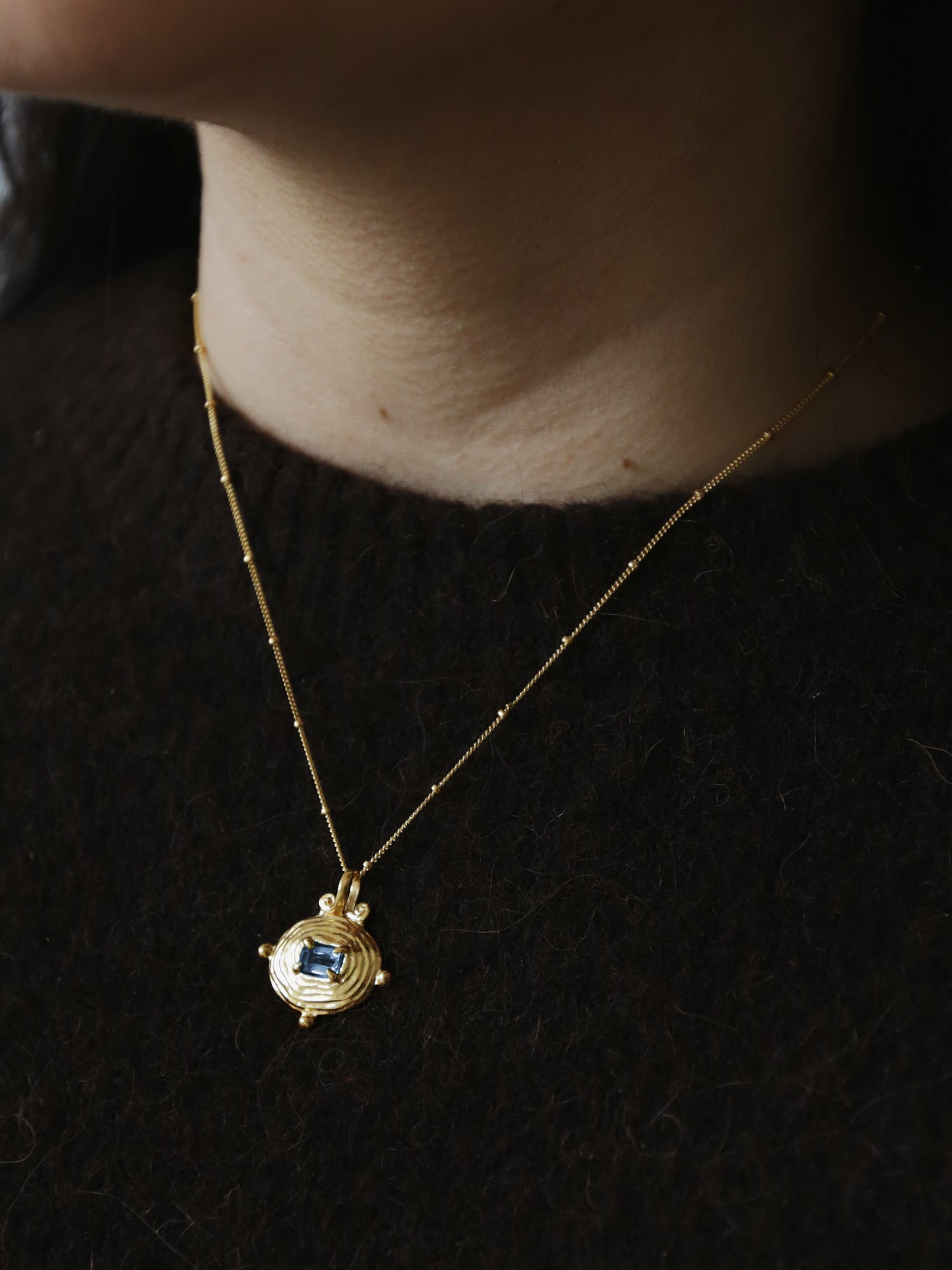 Lagoon Necklace with Topaz