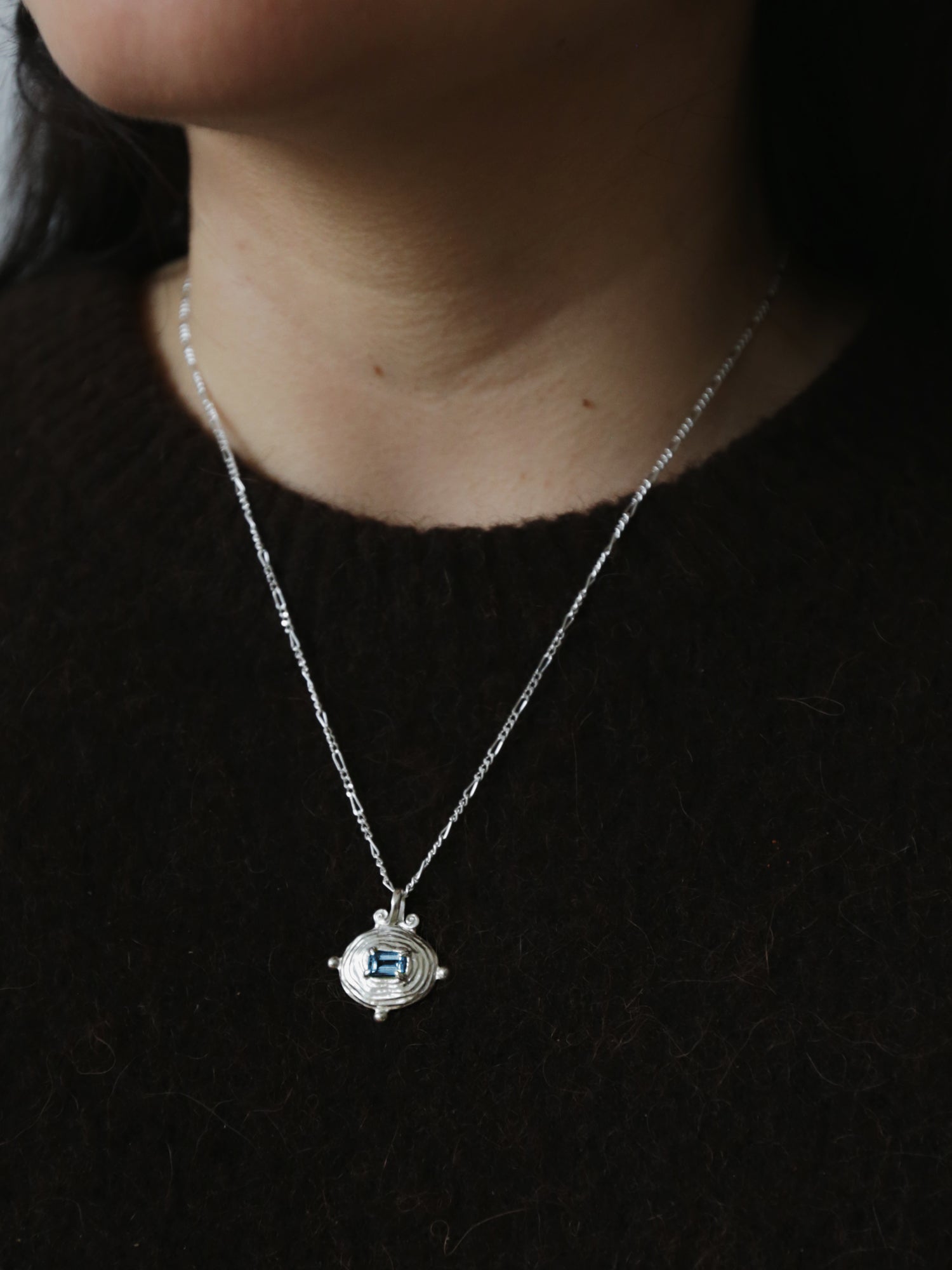 Lagoon Necklace with Topaz