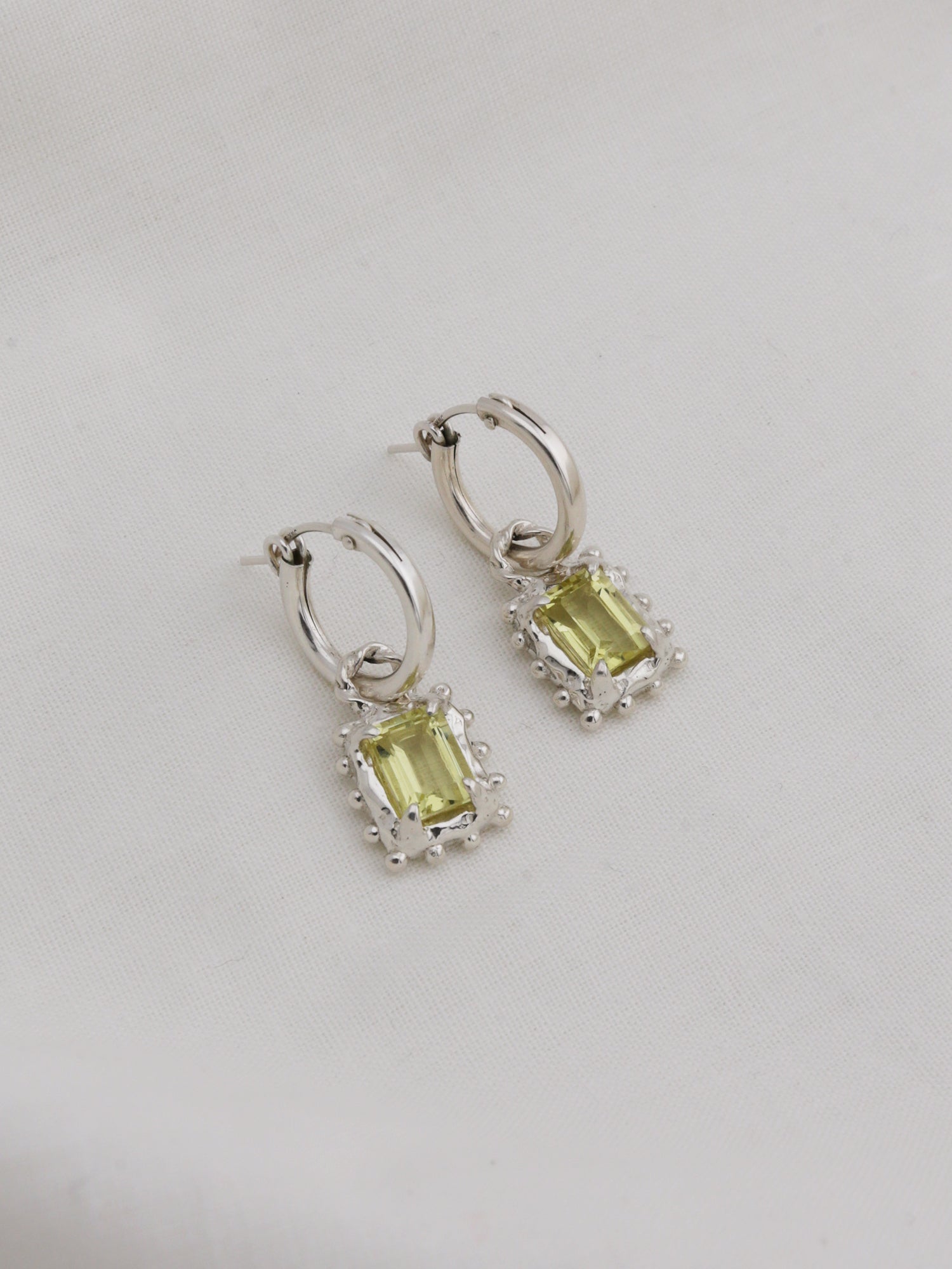 Memento Hoops with Lemon Quartz