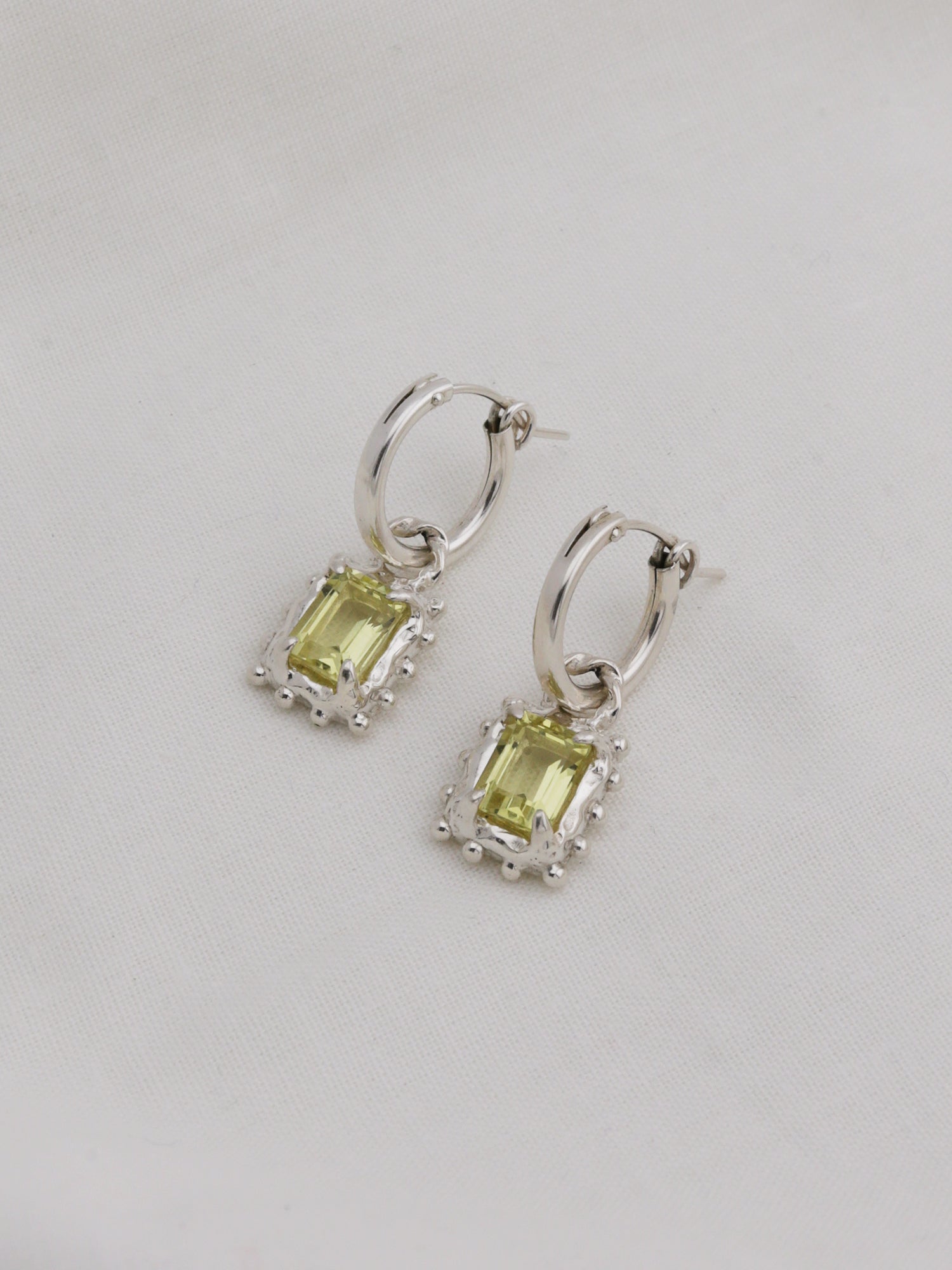 Memento Hoops with Lemon Quartz