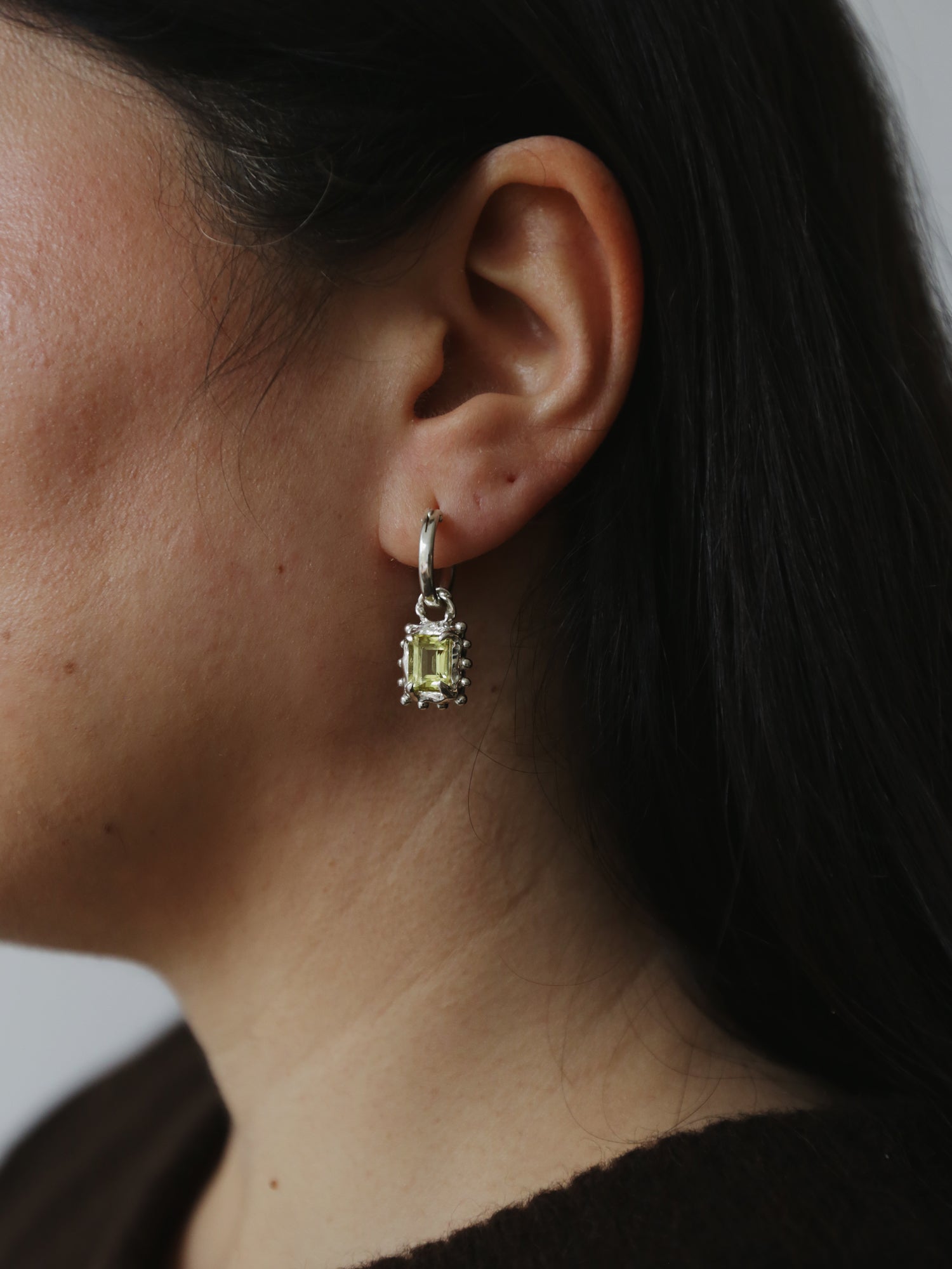 Memento Hoops with Lemon Quartz