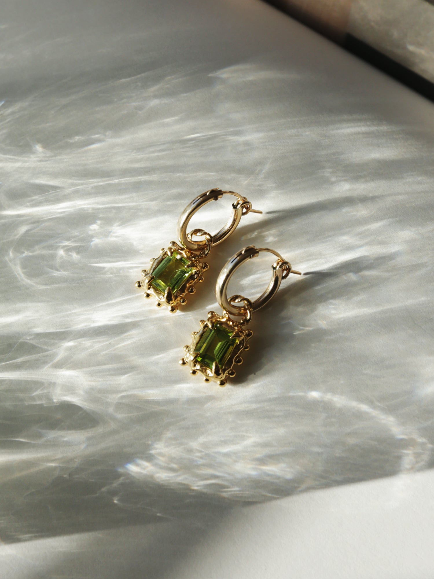 Memento Hoops with Peridot