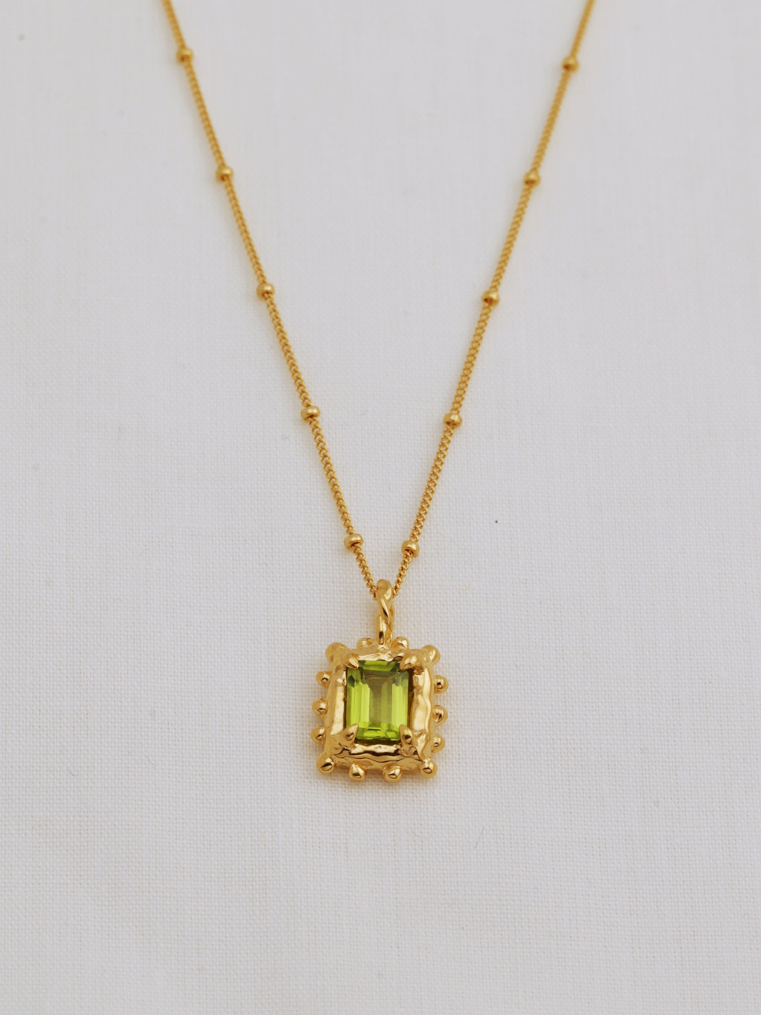 Memento Necklace with Peridot