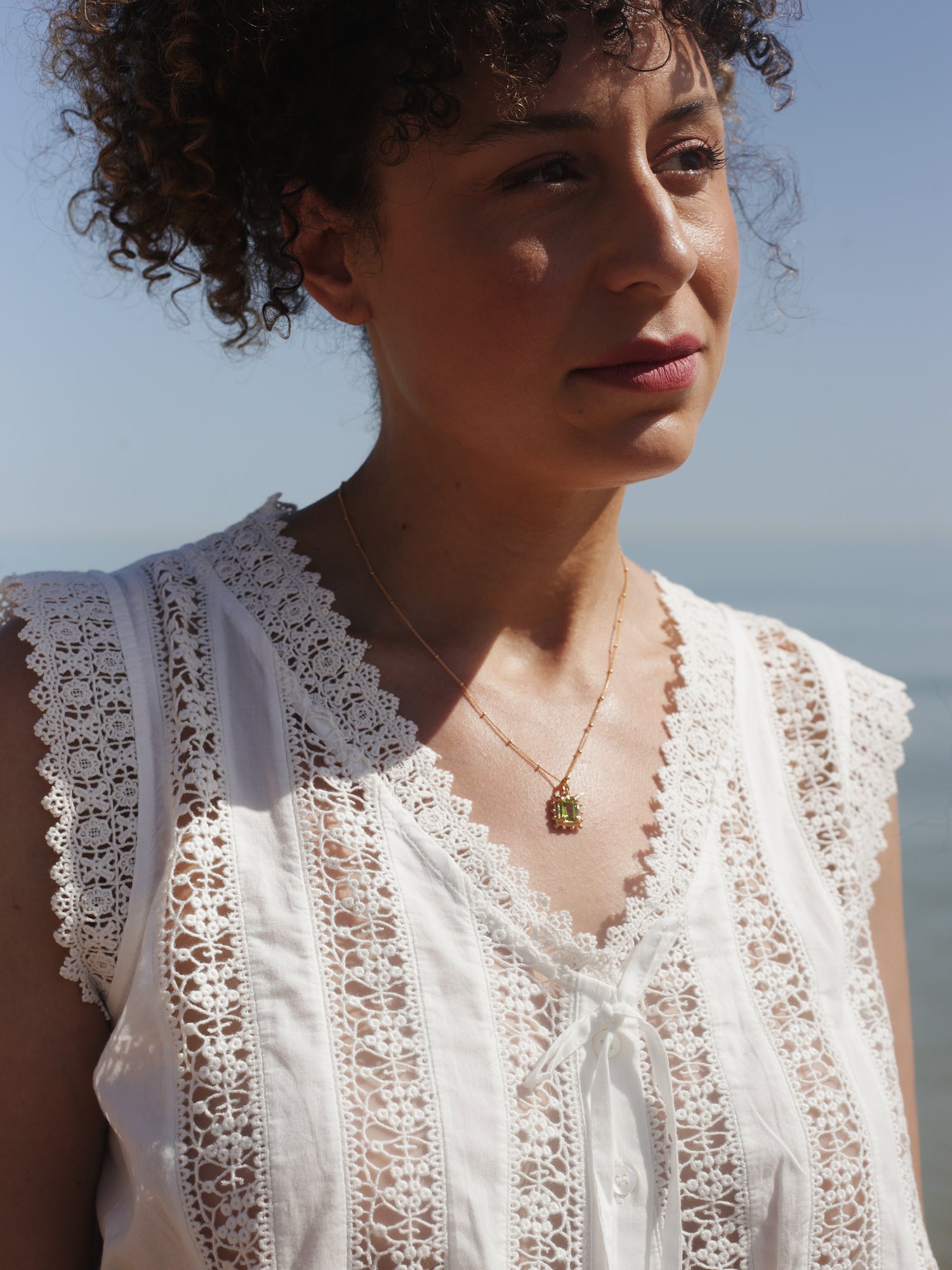 Memento Necklace with Peridot