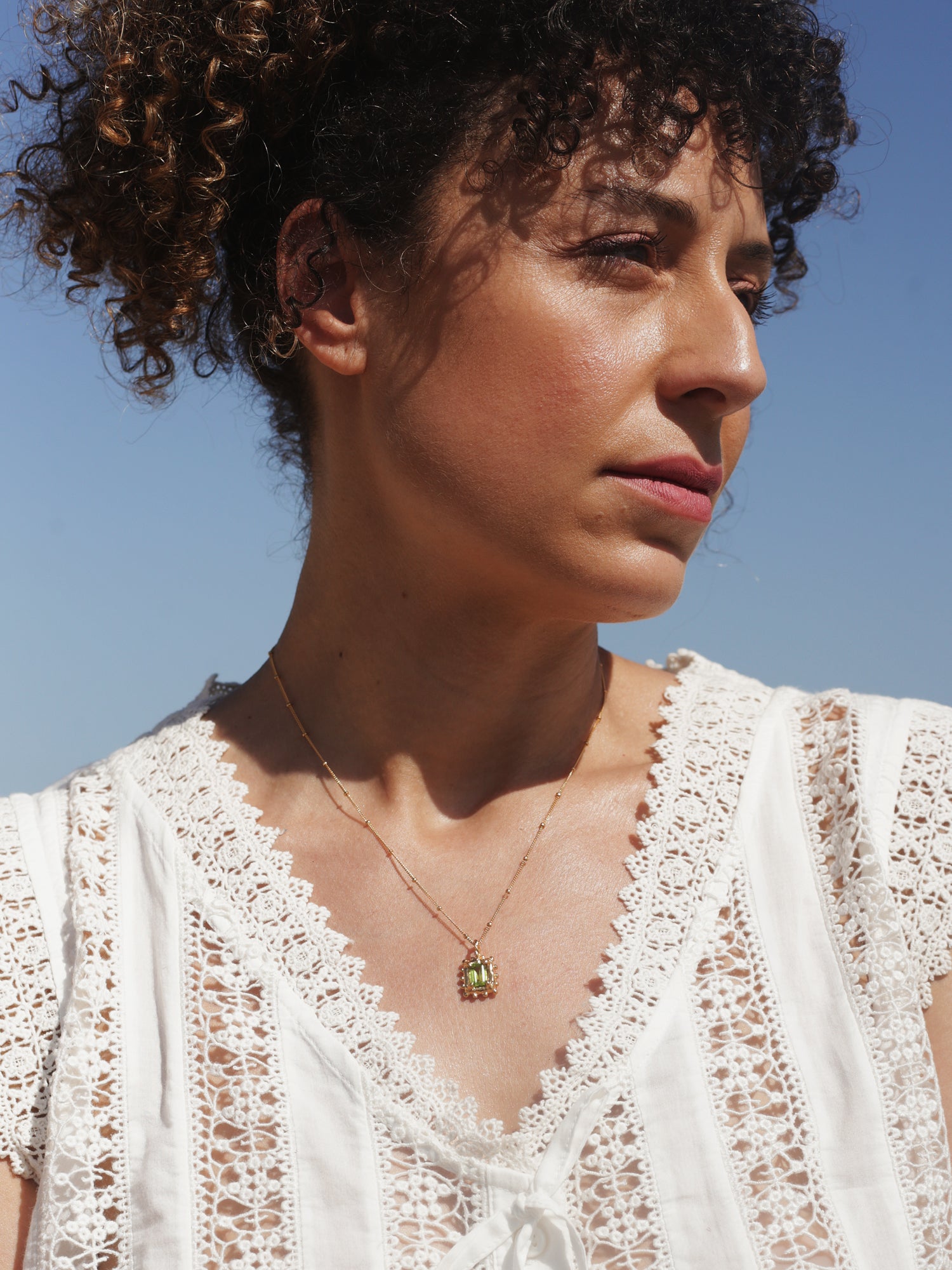 Memento Necklace with Peridot