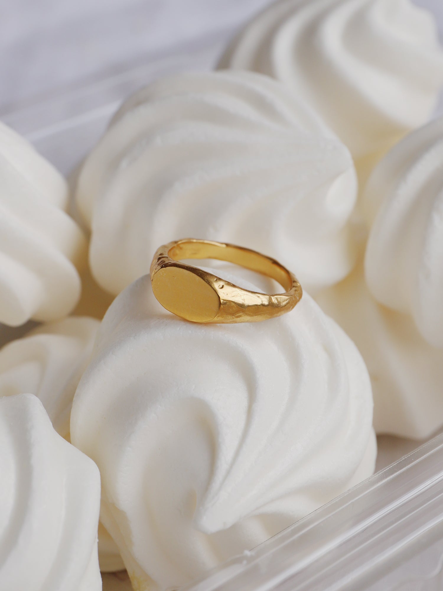 Oval Signet Ring - Gold Plated Vermeil
