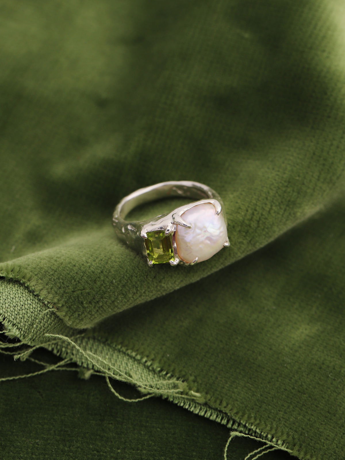 Pillow Pearl Ring No.1 - Size P