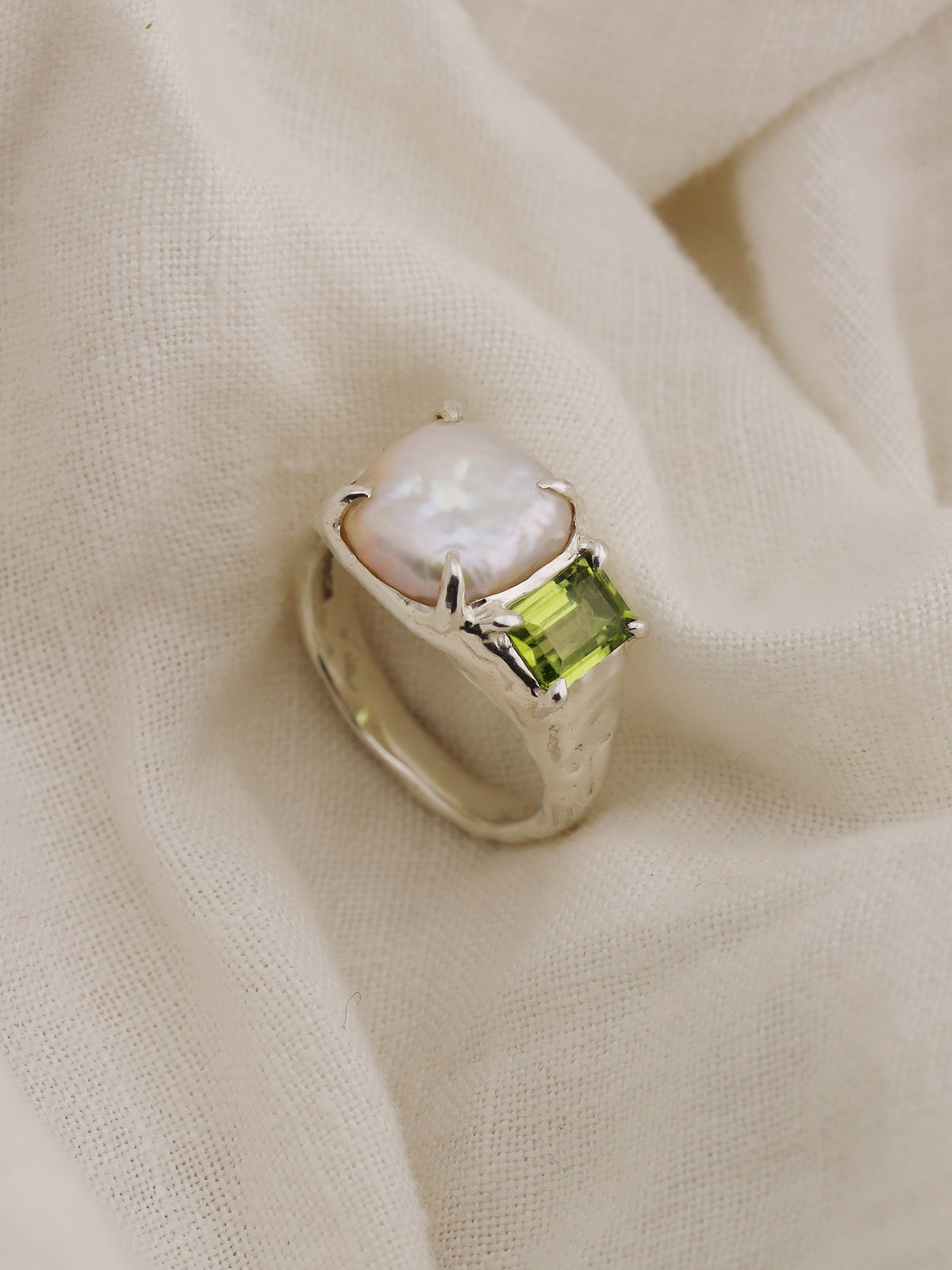 Pillow Pearl Ring No.1 - Size P