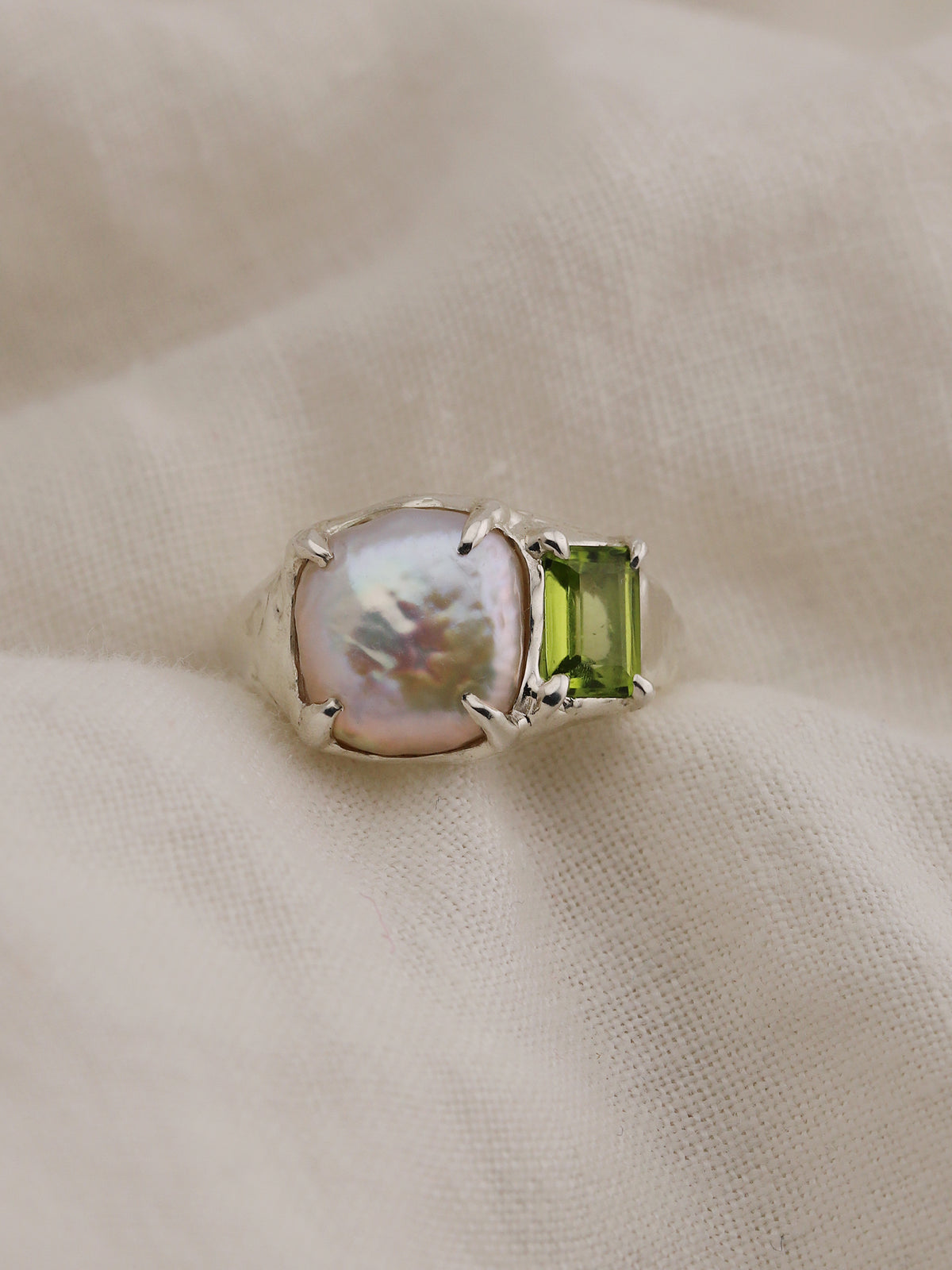Pillow Pearl Ring No.1 - Size P