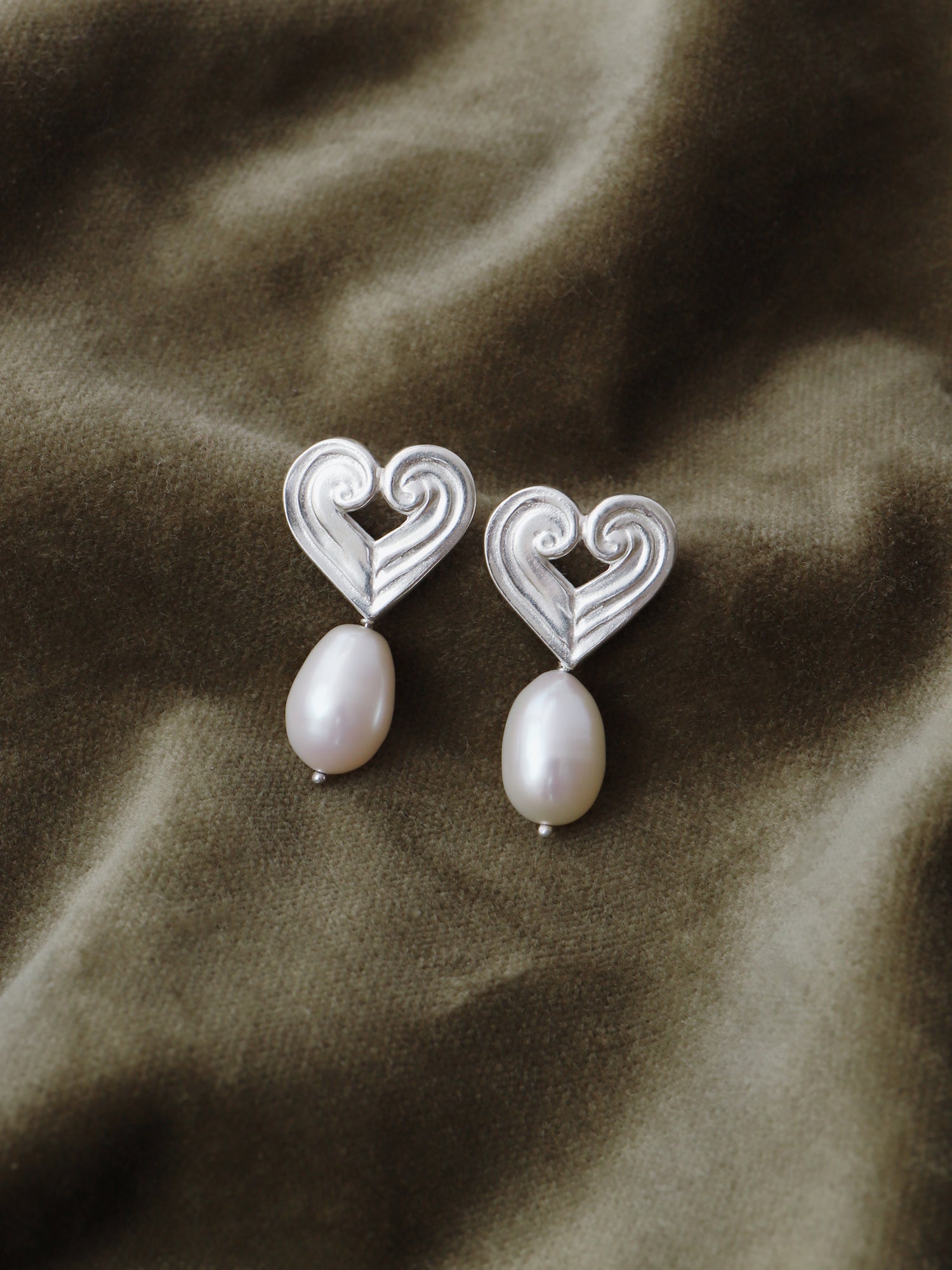 Reverie Pearl Earrings - Sterling Silver
