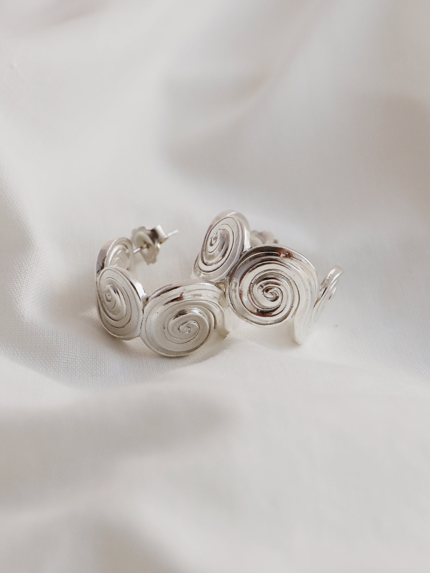 Whirlpool Hoops Mini - Sterling Silver