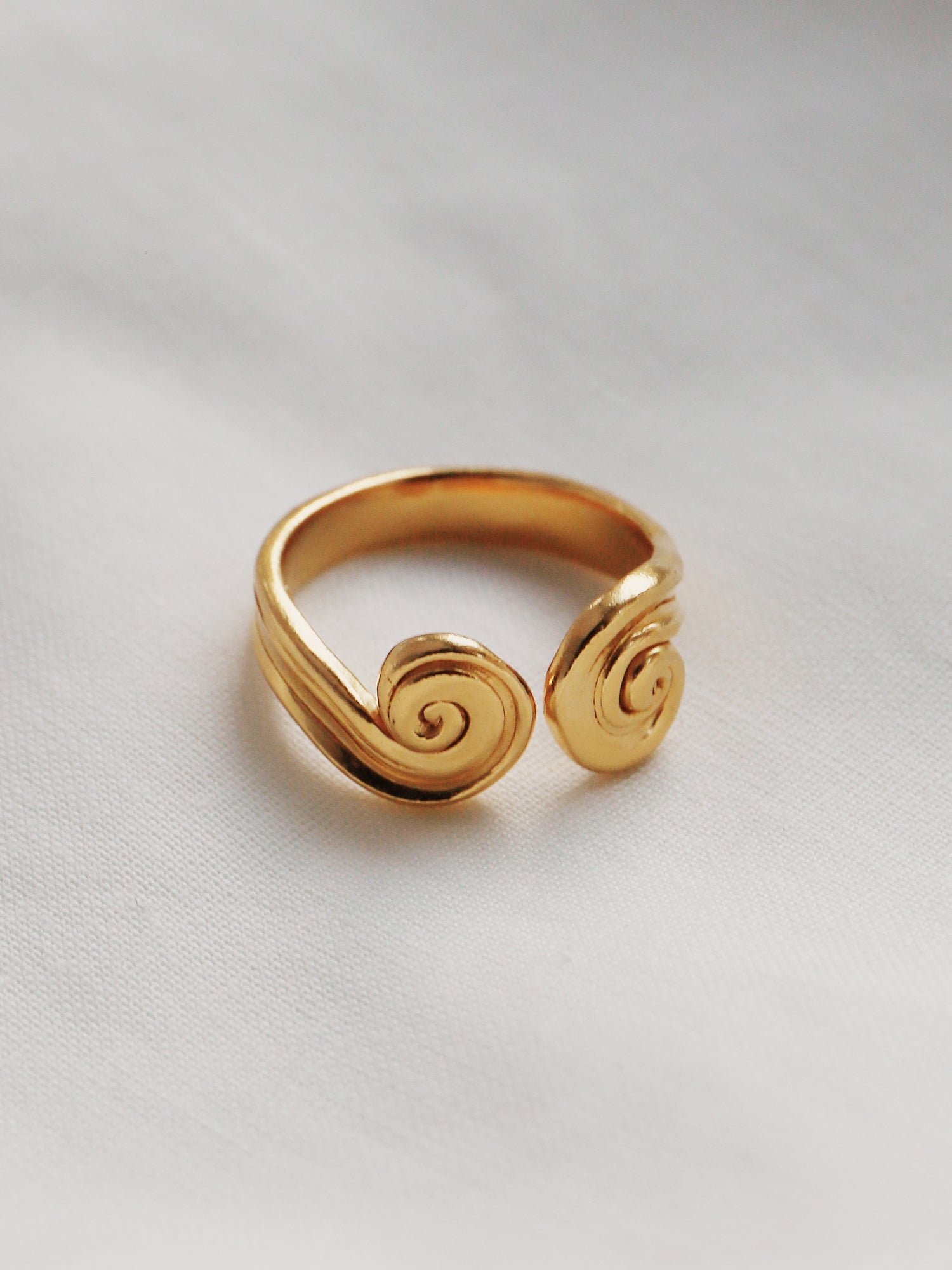 Whirlpool Ring - Gold Plated Vermeil