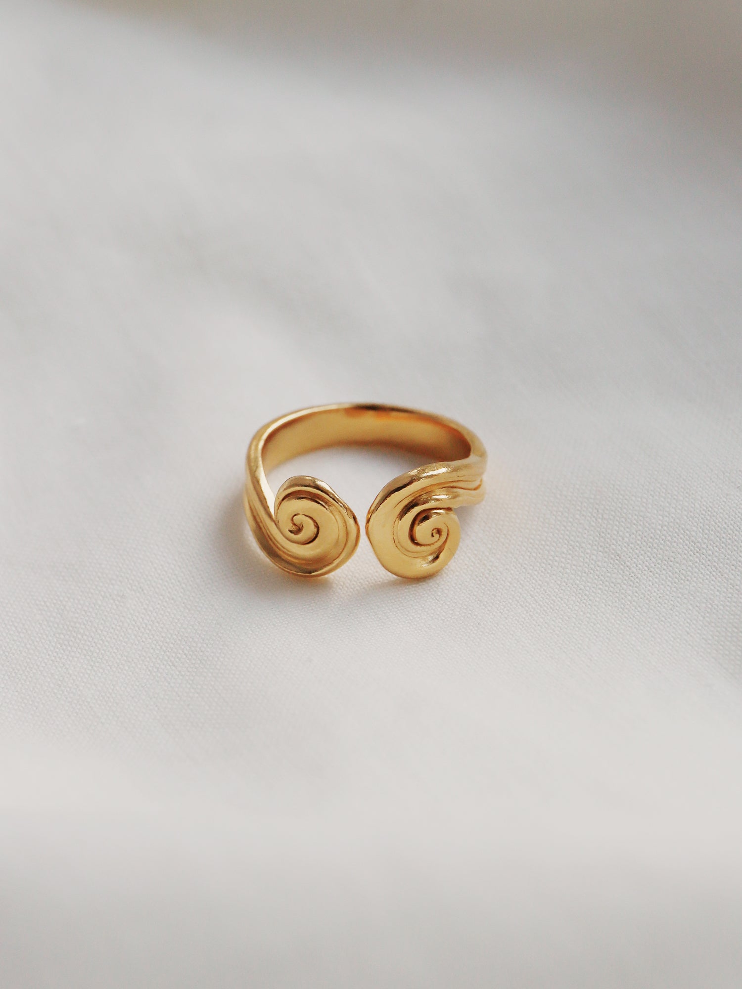 Whirlpool Ring - Gold Plated Vermeil