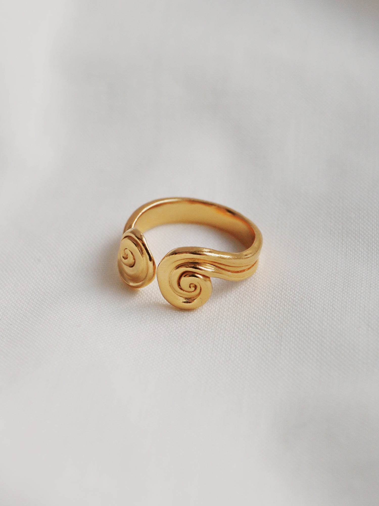 Whirlpool Ring - Gold Plated Vermeil