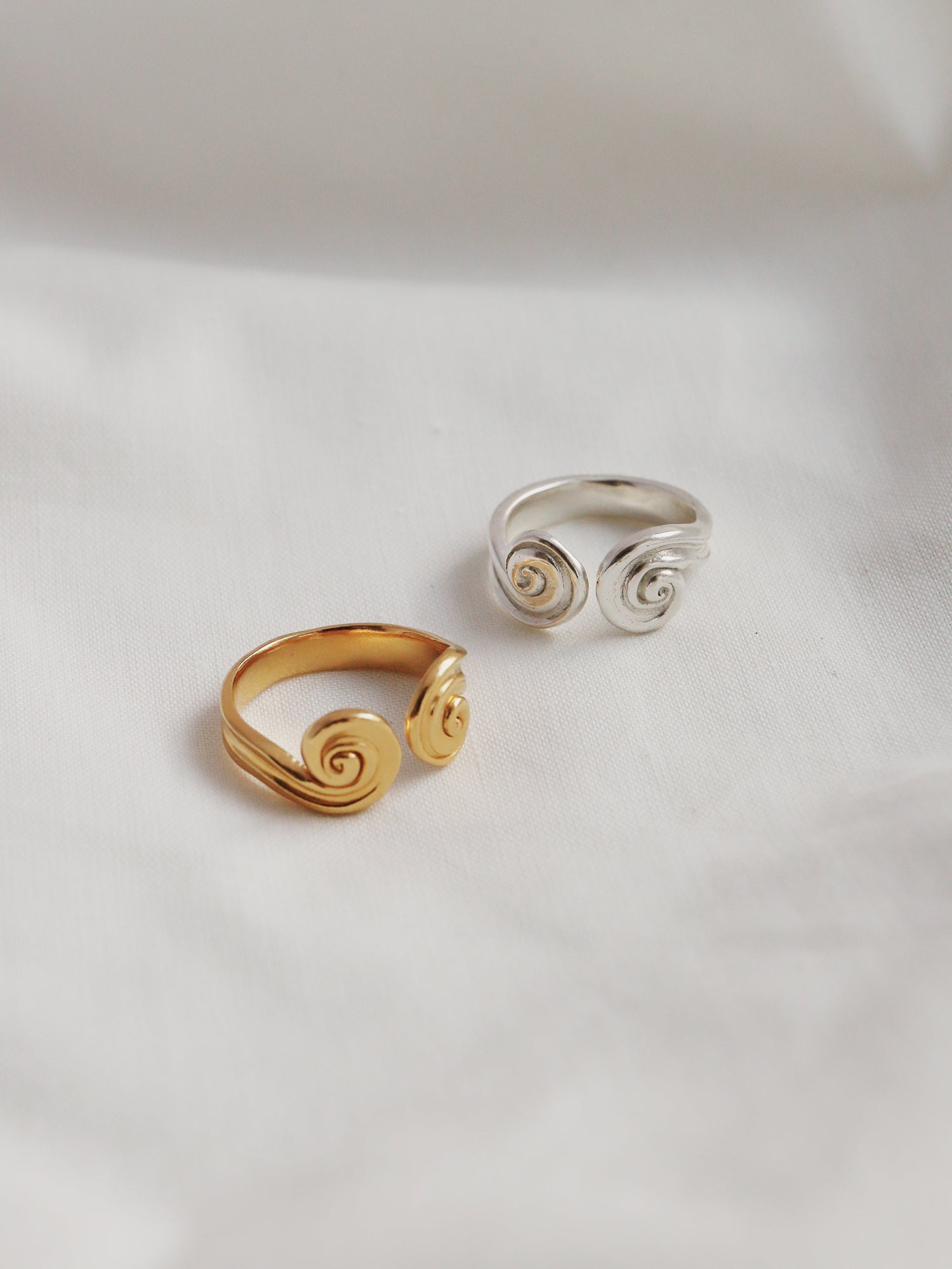 Whirlpool Ring - Gold Plated Vermeil